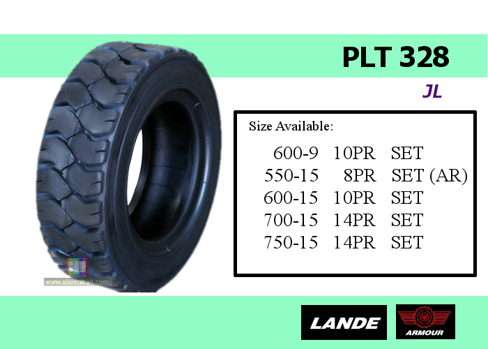 Lande (Armour) 600x9 6.00-9 600-9 6.00x9 PLT328 10PR Forklift Pneumatic Tires